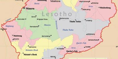 Kartta Lesotho
